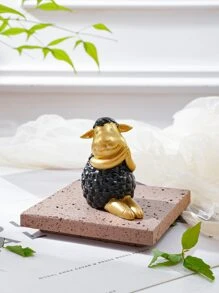 1pc Creative ABS Decoration Craft, Modern Sheep Shaped Decoration Object For Home - Multicolor - View 2