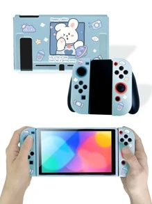 1pc Rabbit Pattern Case Compatible With Nintendo Switch - Multicolor - View 1