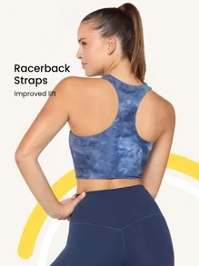 GLOWMODE Sujetador Deportivo Featherfit™ Con Diseño Fruncido Y Espalda De Nadadora - Multicolor - Ver 2