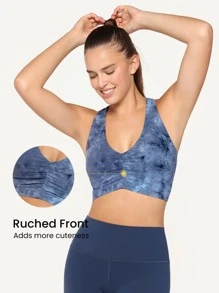 GLOWMODE Sujetador Deportivo Featherfit™ Con Diseño Fruncido Y Espalda De Nadadora - Multicolor - Ver 4