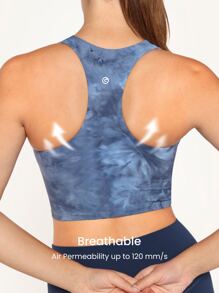 GLOWMODE Sujetador Deportivo Featherfit™ Con Diseño Fruncido Y Espalda De Nadadora - Multicolor - Ver 6