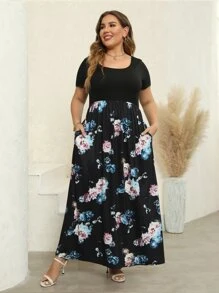 Nemidor Plus Size Bohemian Style Printed Dress With Hidden Pockets, Suitable For Summer - Multicolor - View 1
