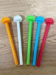 5pcs Solid Random Bird Standing Pole, Bird Finch Canary Budgie Cage Platform Plastic Bird Perch Random Color - Multicolor - View 1