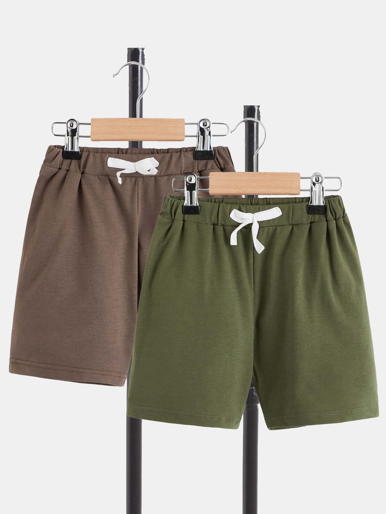 Toddler Boys 2pcs Knot Front Shorts - Multicolor - View 1