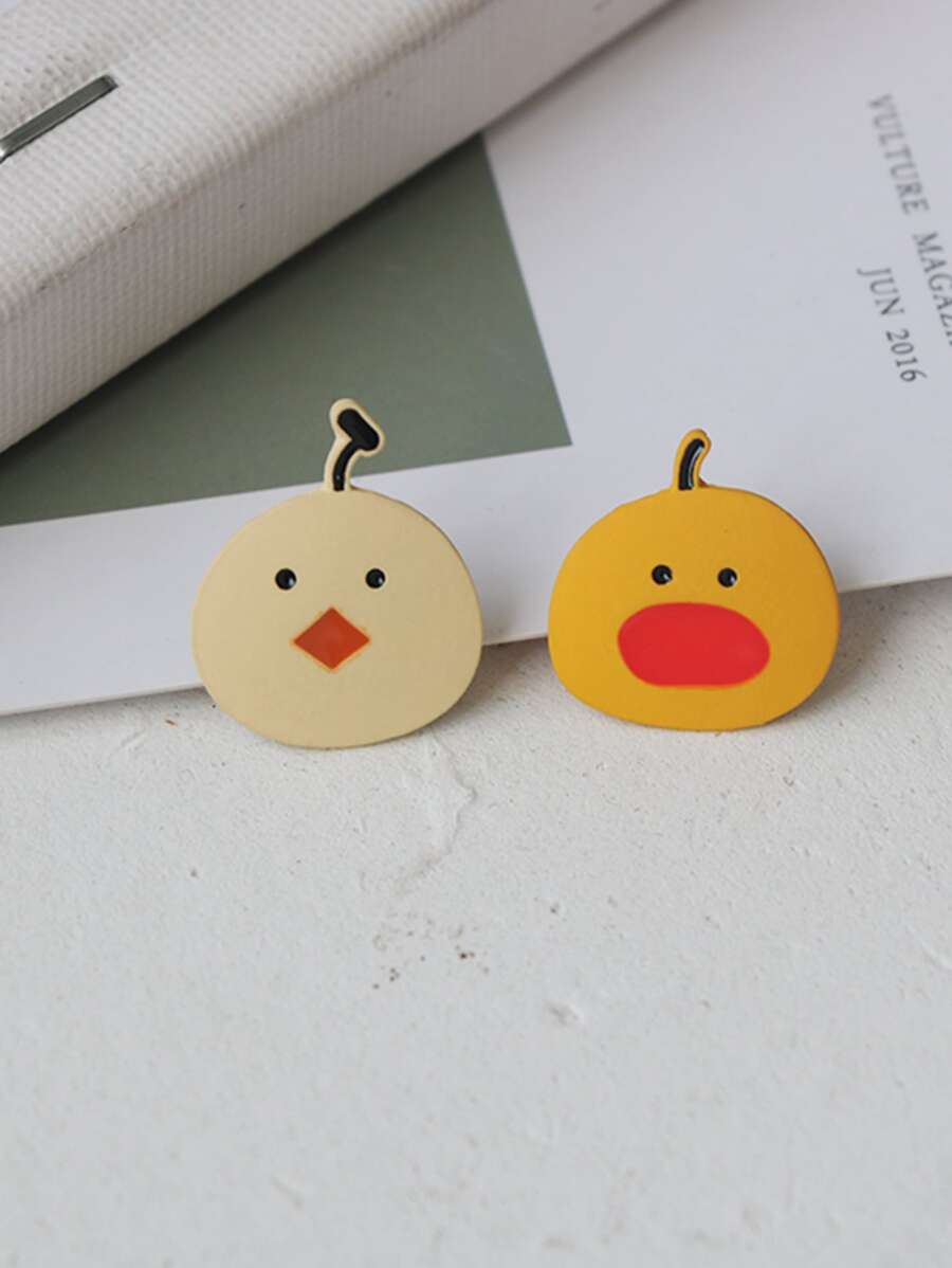 卡通耳釘 - 彩色 - 查看 1