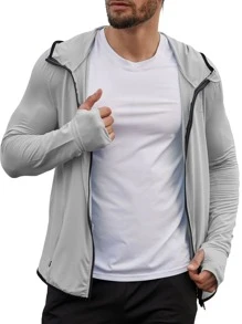 Áo khoác thể thao nam - Xám - Xem 3