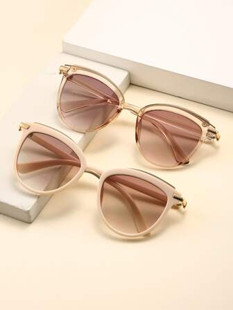 2副幾何框架太陽眼鏡