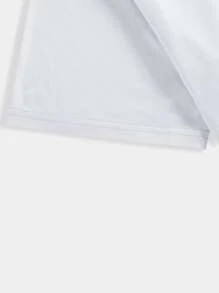 ROMWE MEN Grunge Punk Guys Letter Skull Graphic Tee - White - View 4