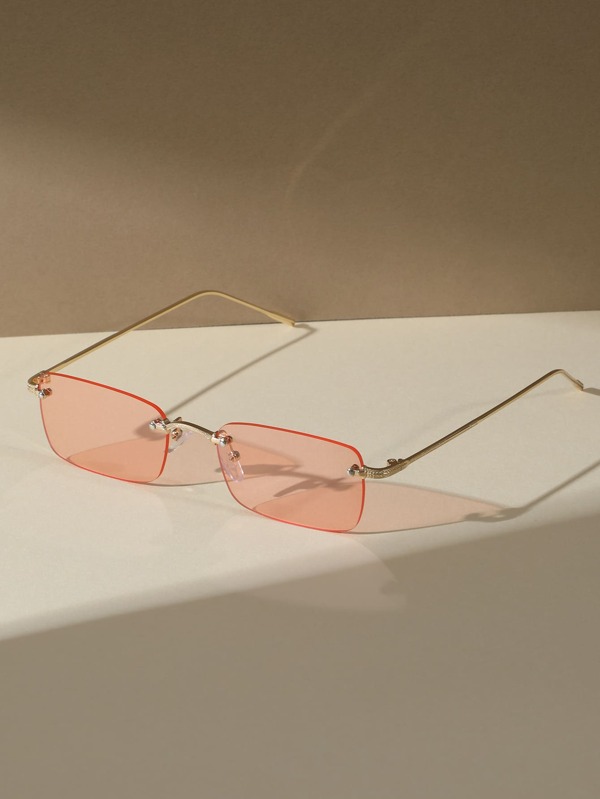 Square Rimless Sunglasses SHEIN USA