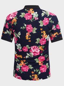 GENTILAND 男士印花POLO衫 - 彩色 - 查看 2