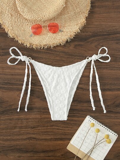 Tie Side Bikini Bottom For Summer Beach Vacation