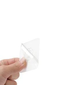 10入組PVC極簡透明花細節牆面掛鉤 - 白色 - 查看 6