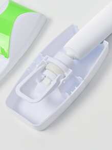 1pc Toothpaste Dispenser Automatic Wall Mount Toothbrush Holder Bathroom Toothpaste Squeezer 5 Slots Toothbrush Holder - Multicolor - View 4