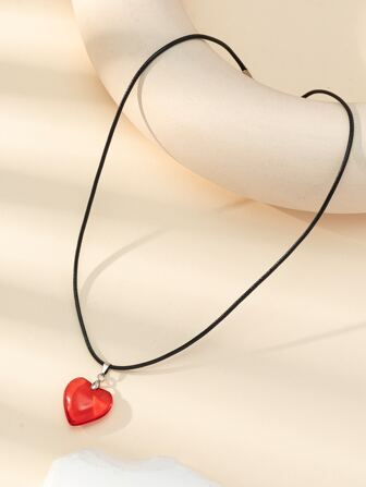 心形吊坠项链 情人节