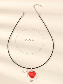 Heart Pendant Necklace Valentines