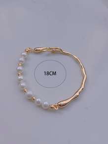 Vòng tay thời trang trang trí ngọc trai giả để đeo hàng ngày - Nhiều màu - Xem 4