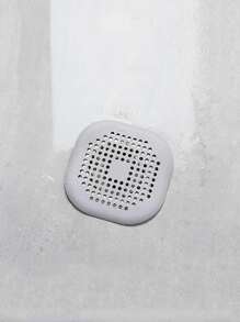 1pc Hair Filter, Sink Anti-Clog Filter, Tub Shower Floor Drain Plug, Silicone Kitchen Deodorizer Plug - Grey - View 3