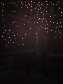 1 Họa Tiết Ngôi Sao Phát Sáng Trong Bóng Tối Decal Dán Tường PVC Hiện Đại Galaxy In Decal Dán Tường Cho Trang Trí Nhà - Hồng - Xem 2