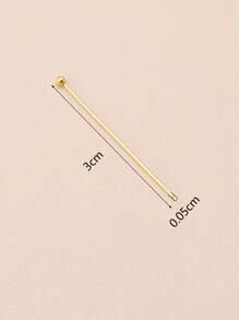 100 cái đầu ghim để làm đồ trang sức - Vàng - Xem 4