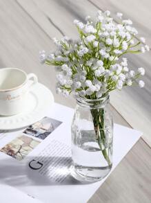 1朵白色滇紅模擬絲花,用於裝飾 - 白色 - 查看 2