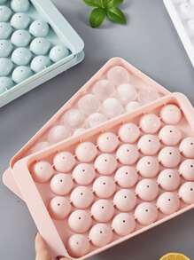 1 pieza Molde de bola de hielo PP, bandeja creativa para hacer cubitos de hielo azul para cocina - Azul - Ver 4