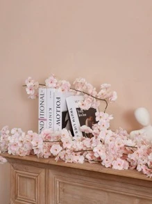 1入組亞克力人造懸掛仿真花藤裝飾家庭裝飾用品適用於婚禮派對 - 粉色 - 查看 5