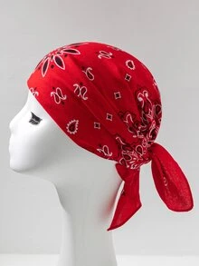 Khăn rằn hoa văn Paisley - màu đen - Xem 2