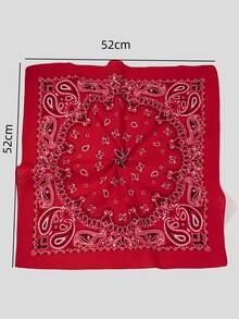 Khăn rằn hoa văn Paisley - màu đen - Xem 3