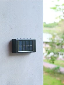 2 件/套 10 LED ABS 太阳能草坪灯，户外太阳能路径灯，户外花园照明，适用于路径、庭院、露台 - 白色 - 查看 4