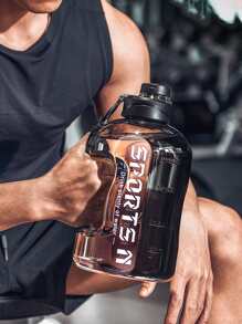 1入組標語圖案運動水瓶適用於戶外