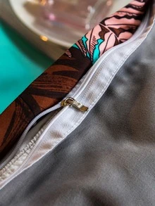 3pcs Animal Pattern Duvet Cover Set (1 Duvet Cover + 2 Pillowcase ) Soft Modern Bedding With Zipper Closure For Bedroom - Multicolor - View 4