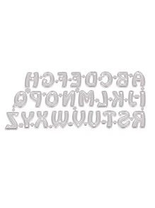 1入組DIY高錳鋼卡通字母設計DIY壓花刀模具適用於兒童