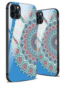 Mandala Pattern Phone Case - Blue - View 1