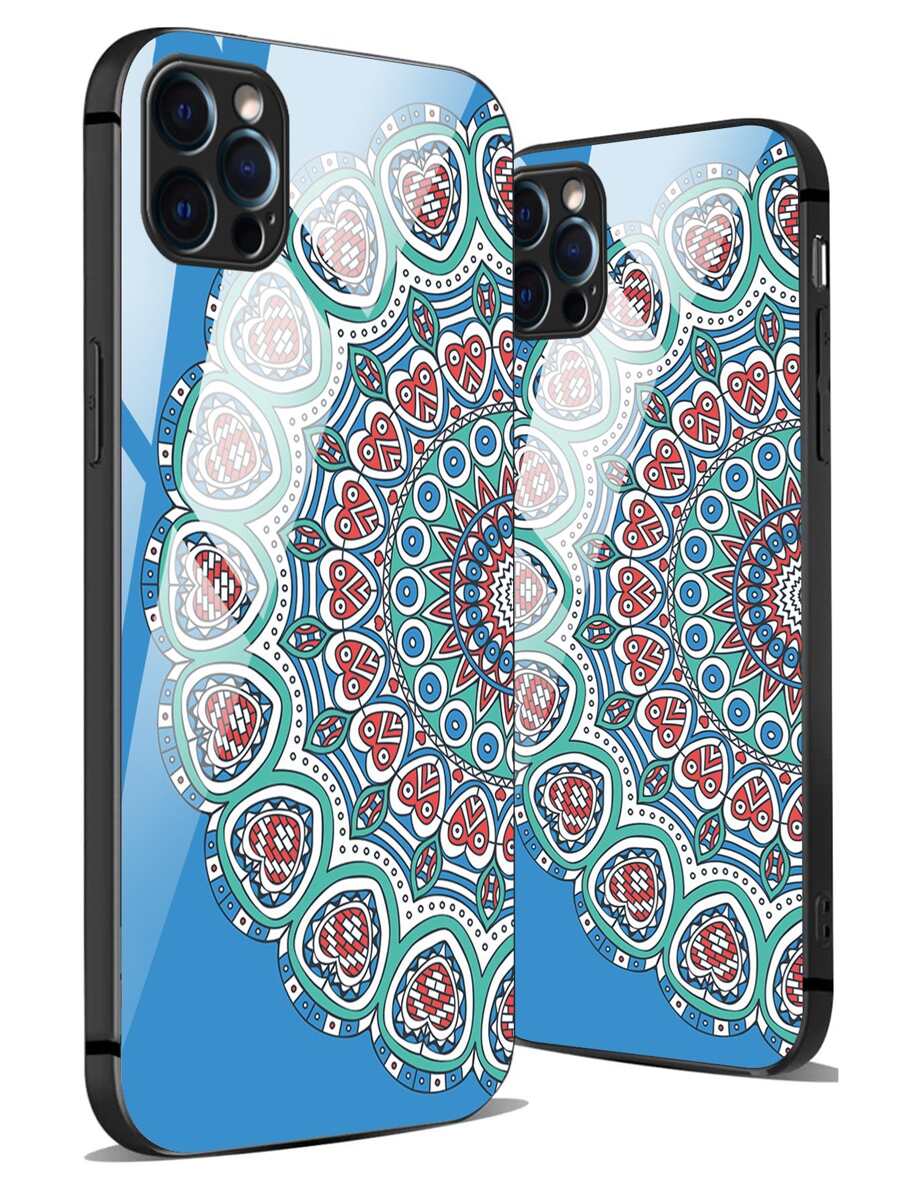 Mandala Pattern Phone Case - Blue - View 1