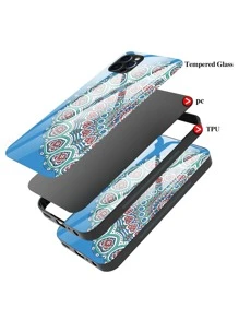 Mandala Pattern Phone Case - Blue - View 4