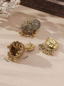 耳环 吊坠耳环和 1 件串珠流苏吊饰戒指 - 銅色 - 查看 5