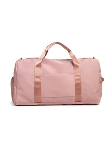 Bolsa de viaje portátil, bolsa de equipaje rosa para viajes de negocios y bolsos deportivos Bolsos de mano Bolsa de gimnasio Bolsa de fin de semana para vacaciones Hospital al aire libre Regreso a la escuela para hombres y mujeres Estudiante unisex - Rosa - Ver 3