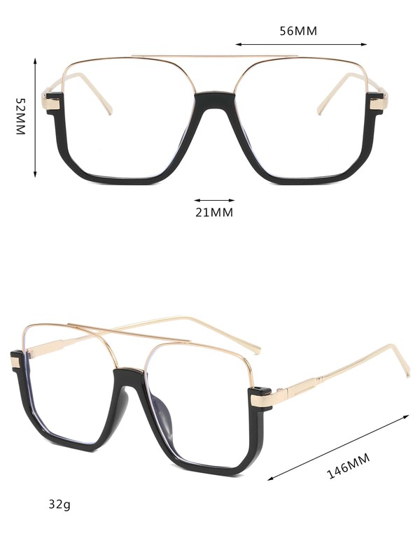 Top Bar Eyeglasses SHEIN UK