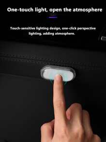 1pc Car Atmosphere Light - White - View 6