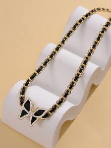 Collar con diseño de mariposa - Multicolor - Ver 1