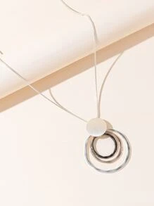 Vòng cổ Charm hình tròn - Nhiều màu - Xem 1