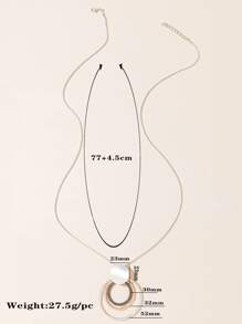 Vòng cổ Charm hình tròn - Nhiều màu - Xem 3