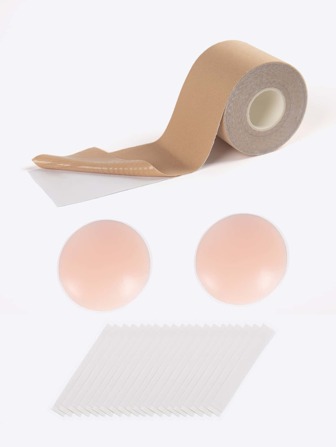 Plus 1roll Boob Tape & 1pair Nipple Cover & 22pcs Anti-glare Patch