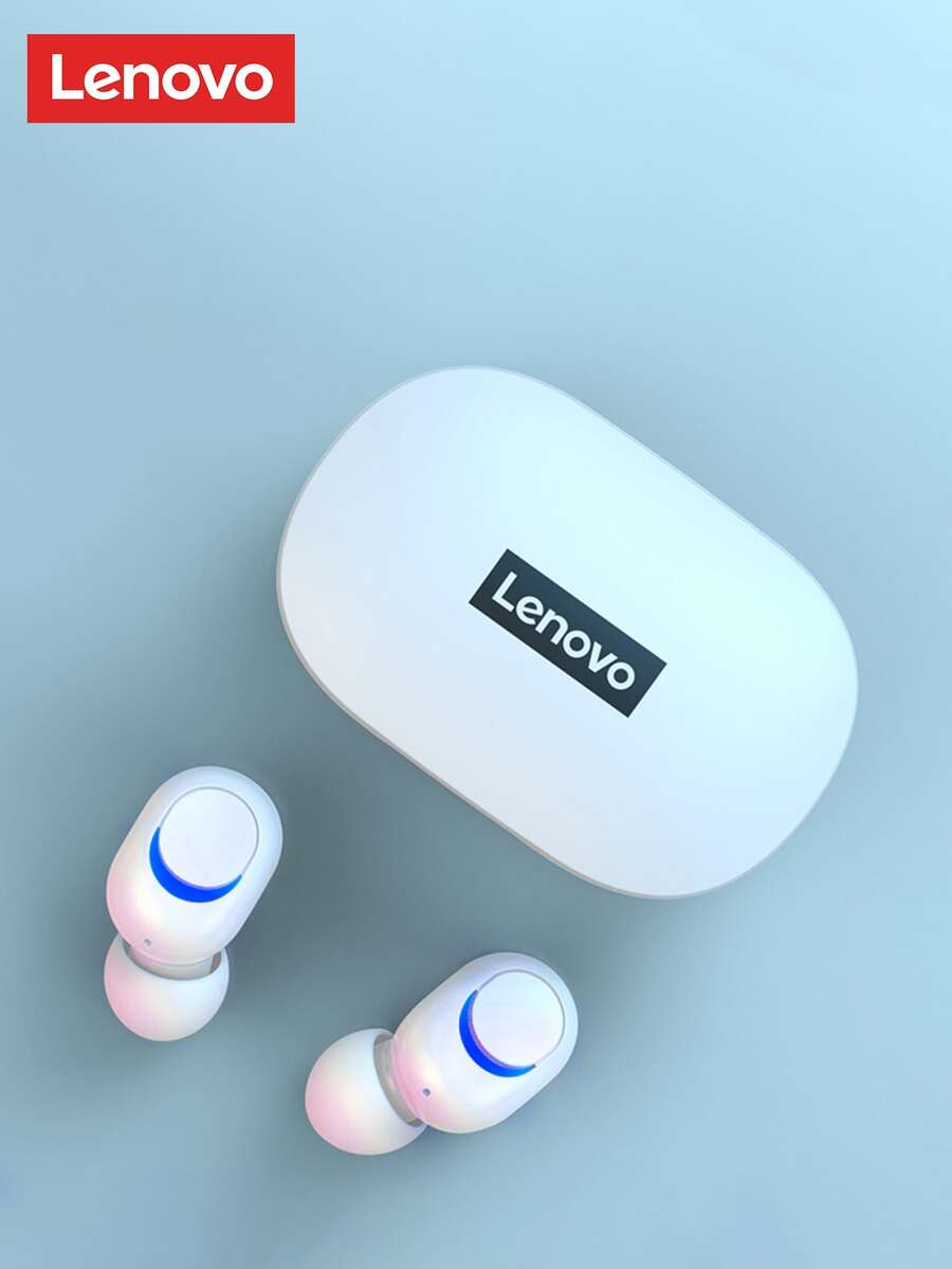 Thinkplus PD1X Wireless Headset Super-Small Portable Charging Case, Built-In Microphone - White - View 1