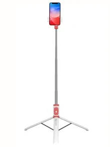 Trípode de palo selfie 110CM - Blanco - Ver 2