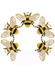 5入組/套蜜蜂DIY吊墜 - 彩色 - 查看 2