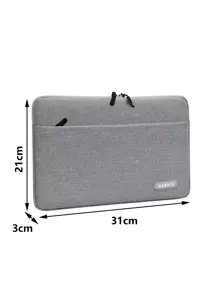 1pc Waterproof Laptop Bag Compatible With iPad - Grey - View 8