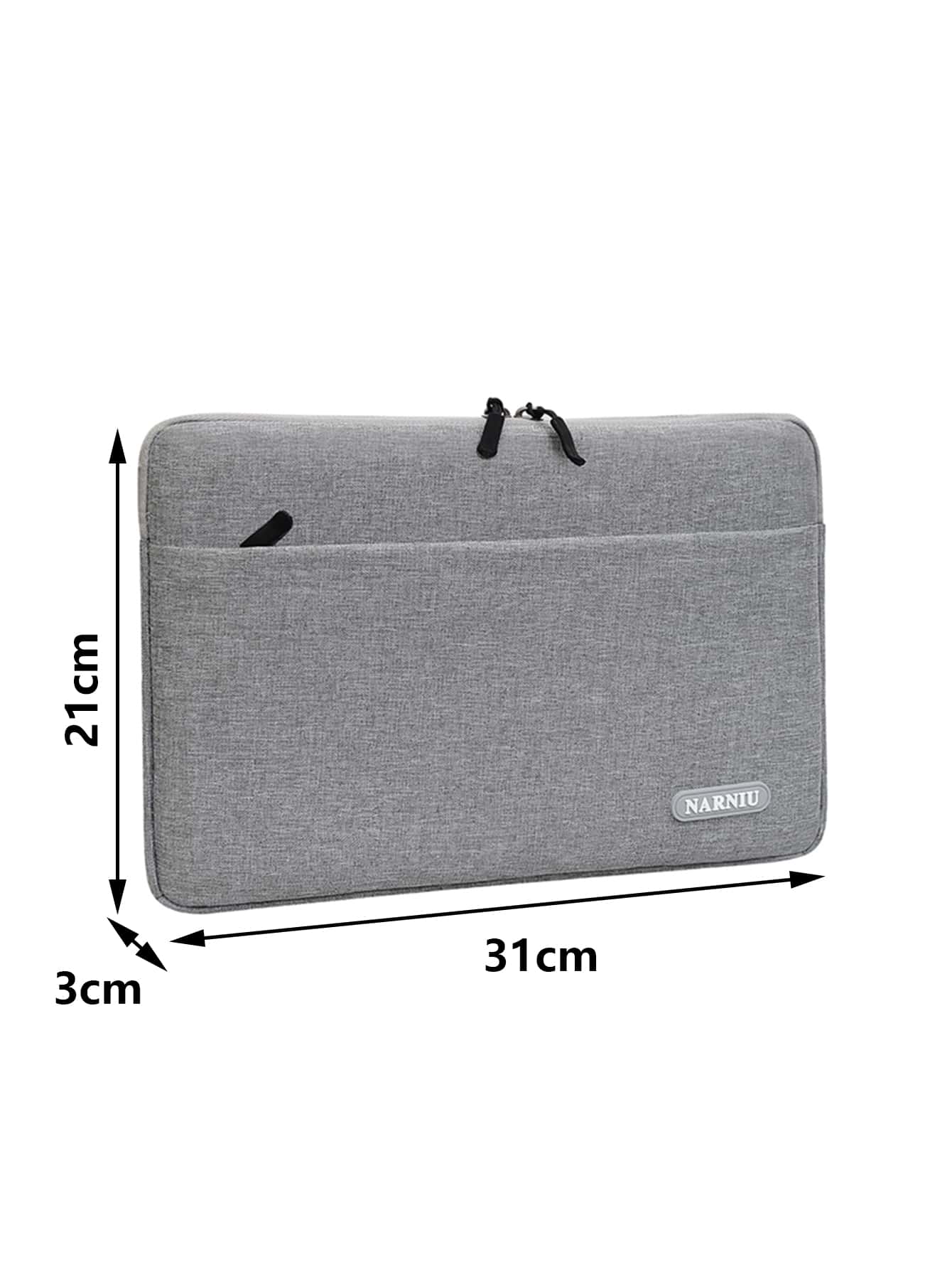 1入組防水電腦包適用於iPad - 灰色 - 查看 8