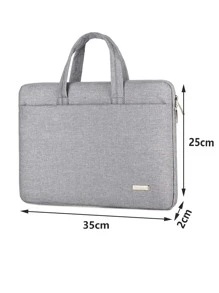 1PC13 "14" 15 "Waterproof Computer Mobile Phone Digital Ipad Multi-Function Large Capacity Portable Storage Bag For Men And Women Daily Commute Convenient Laptop Bag, Laptop Bags,Laptop Briefcases Compatible With Macbook - Grey - View 7