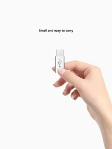 1pc Type-C Charger Cable Adapter - White - View 3